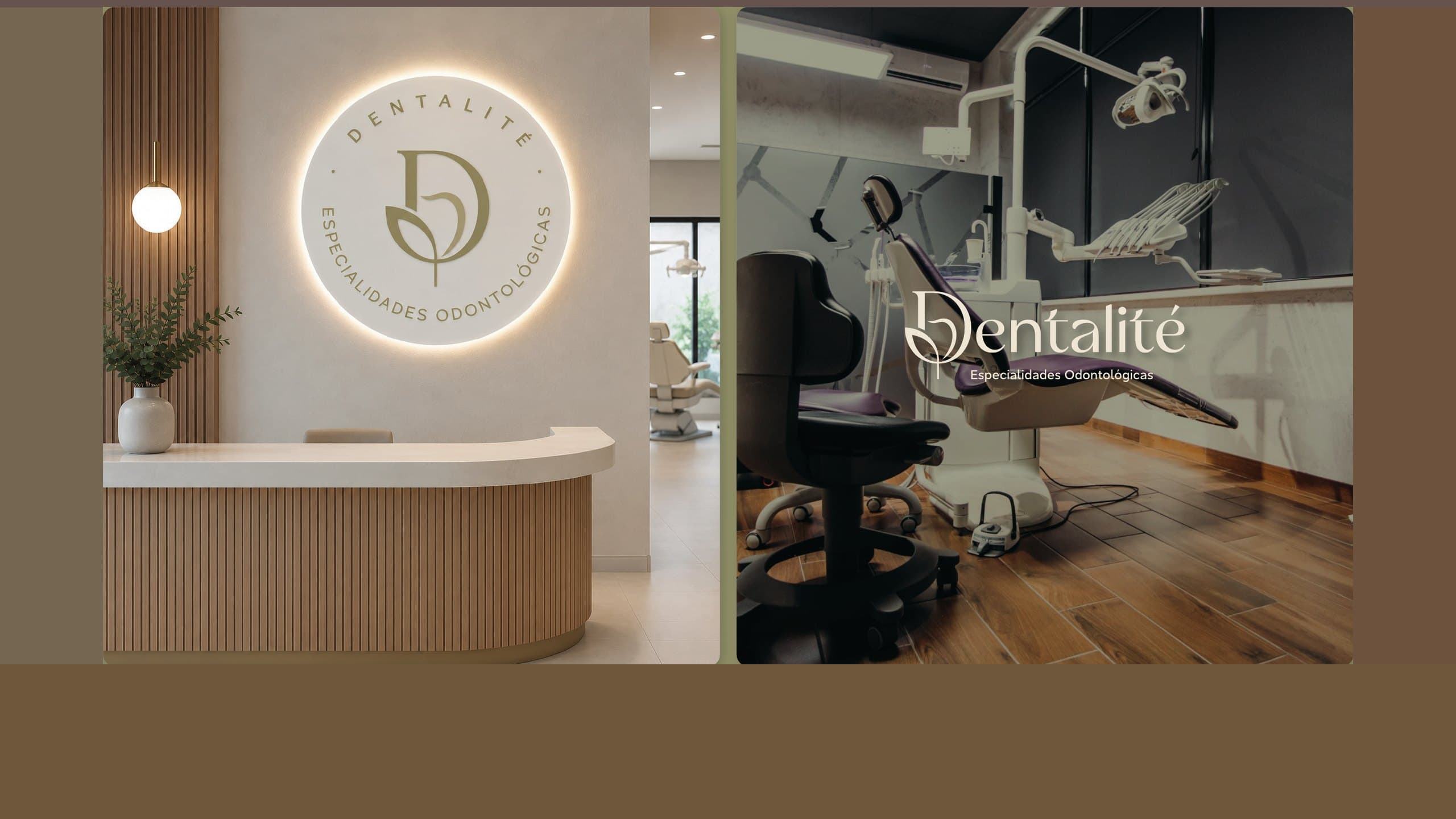 Letrero iluminado y recepción, de Alitzel Dentalité
