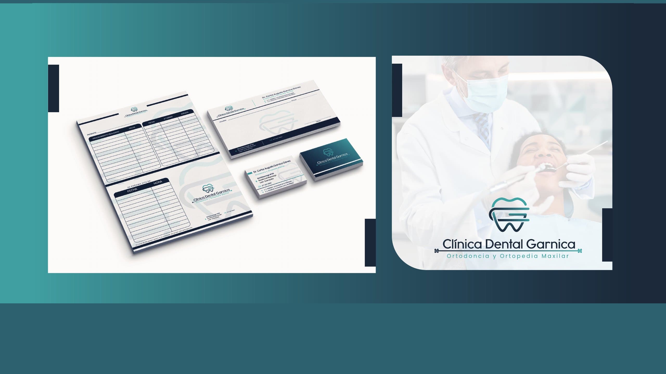 Papelería clínica y credencial, de Clínica Dental Garnica