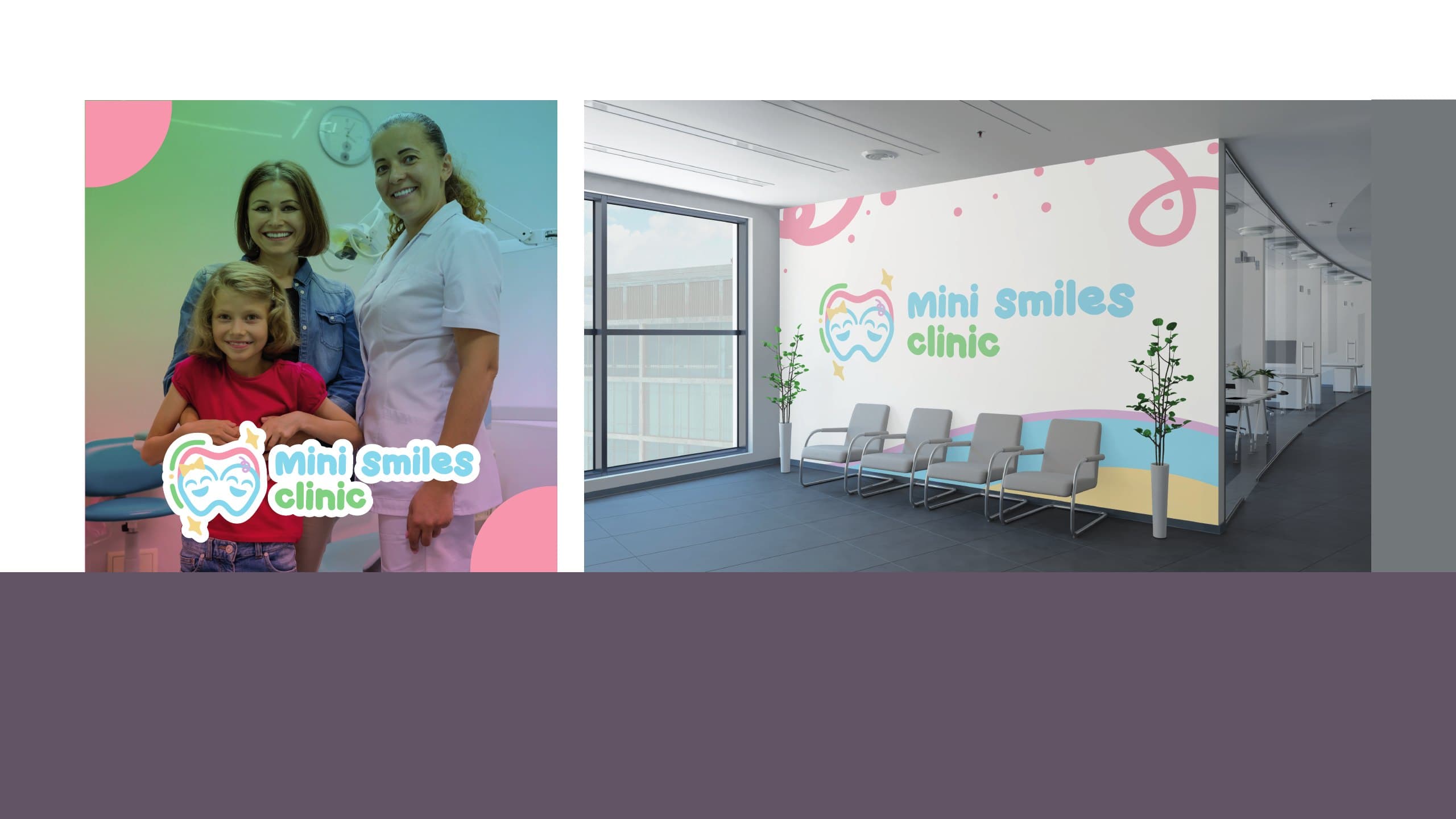 Mural de la sala de espera, de Mini Smiles Clinic