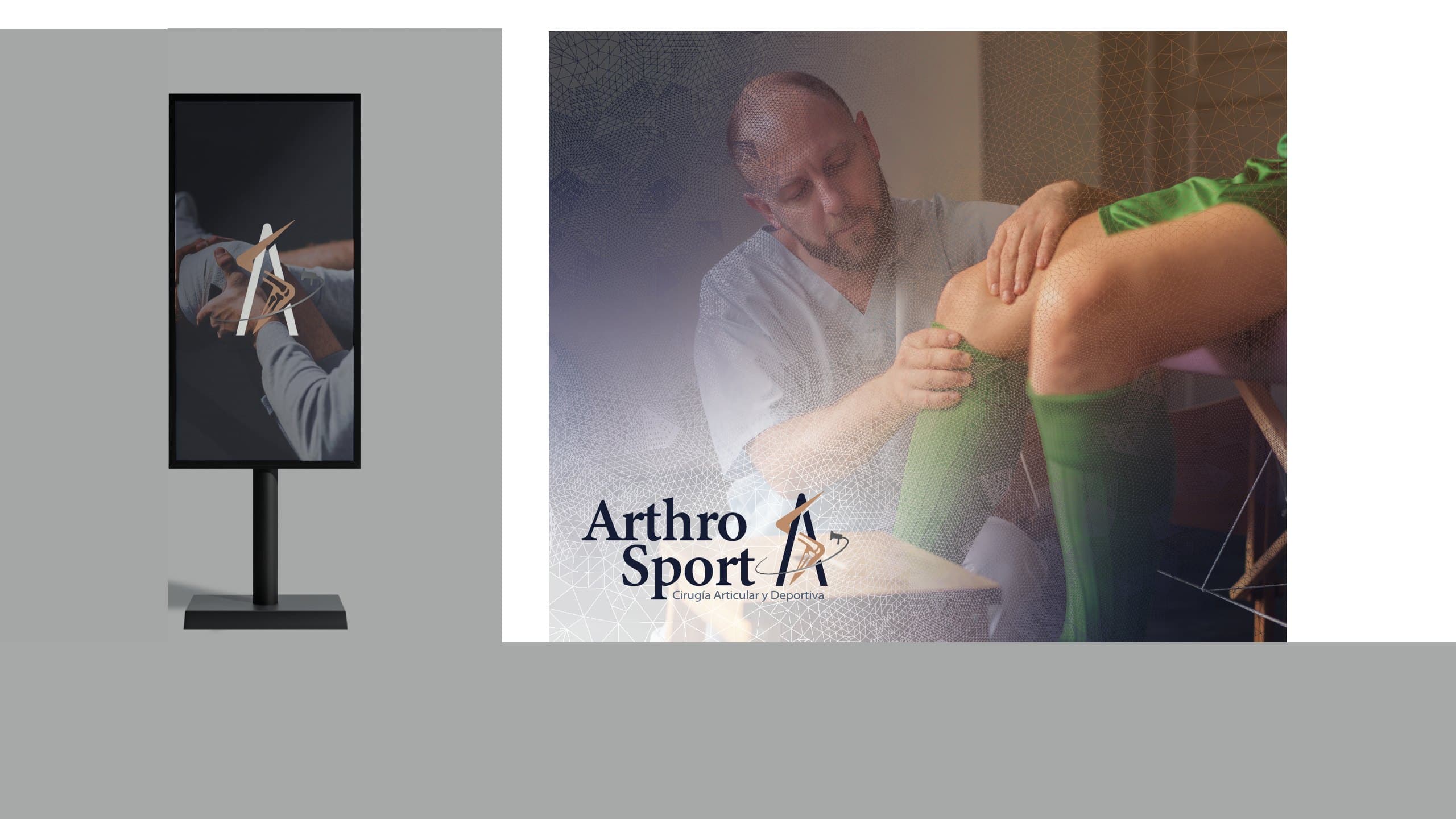 Tótem de la recepción y la marca en terapia, de Arthro Sport