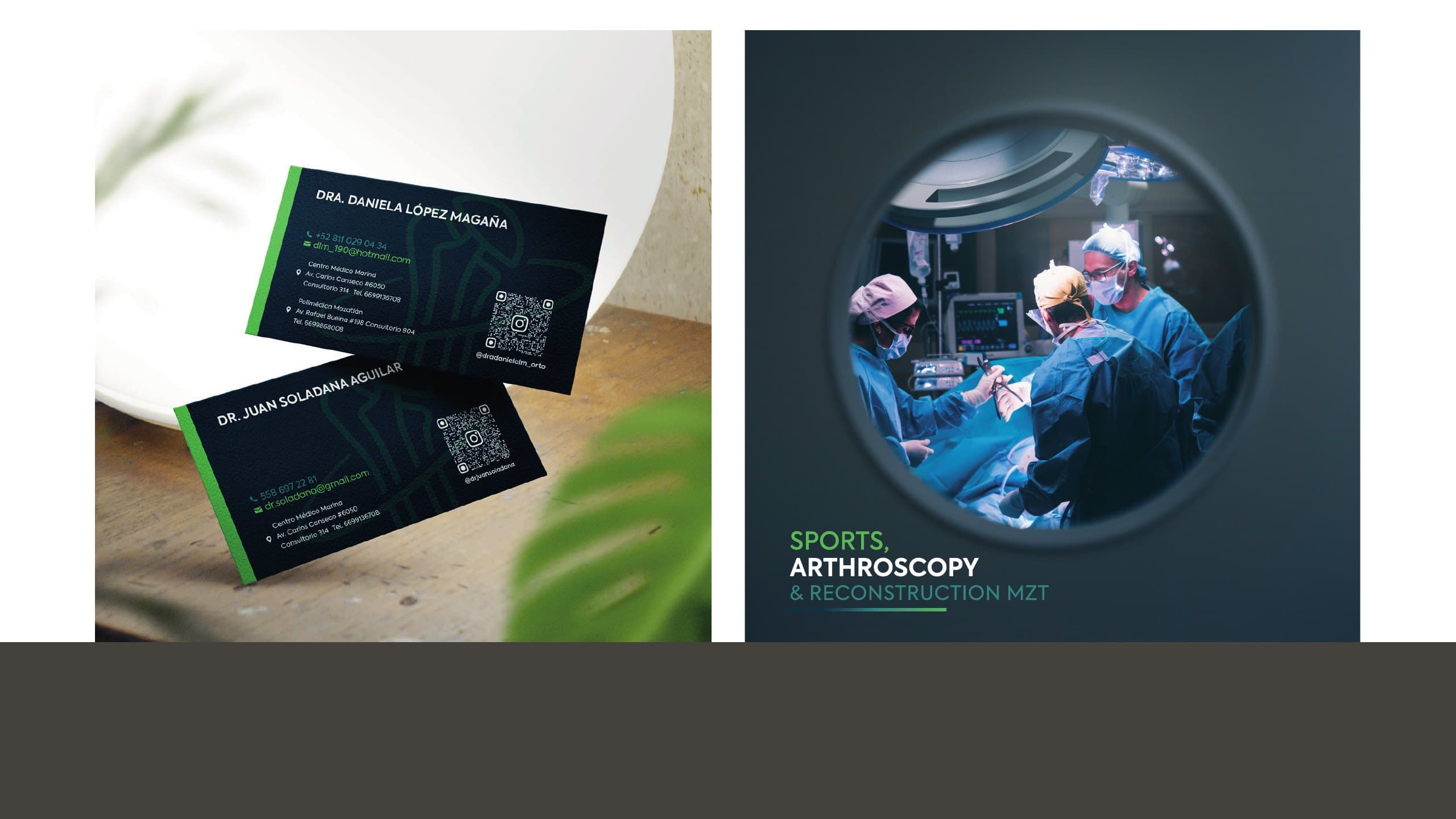 Tarjetas y la marca en el quirófano, de Sports, Arthroscopy & Reconstruction