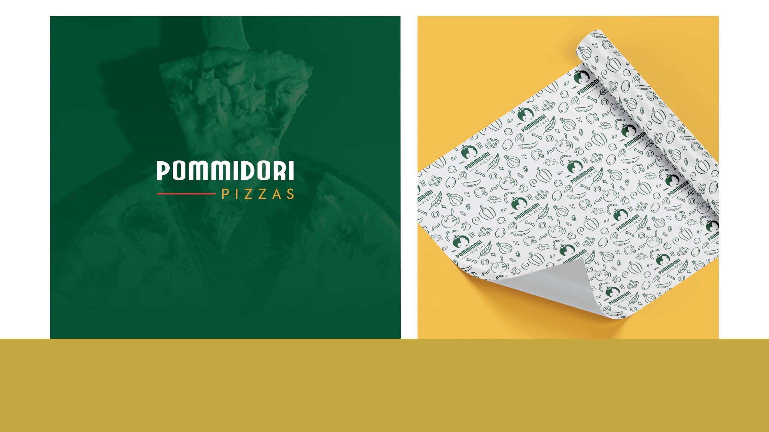 Papel de envolver de la pizzería, de Pommidori