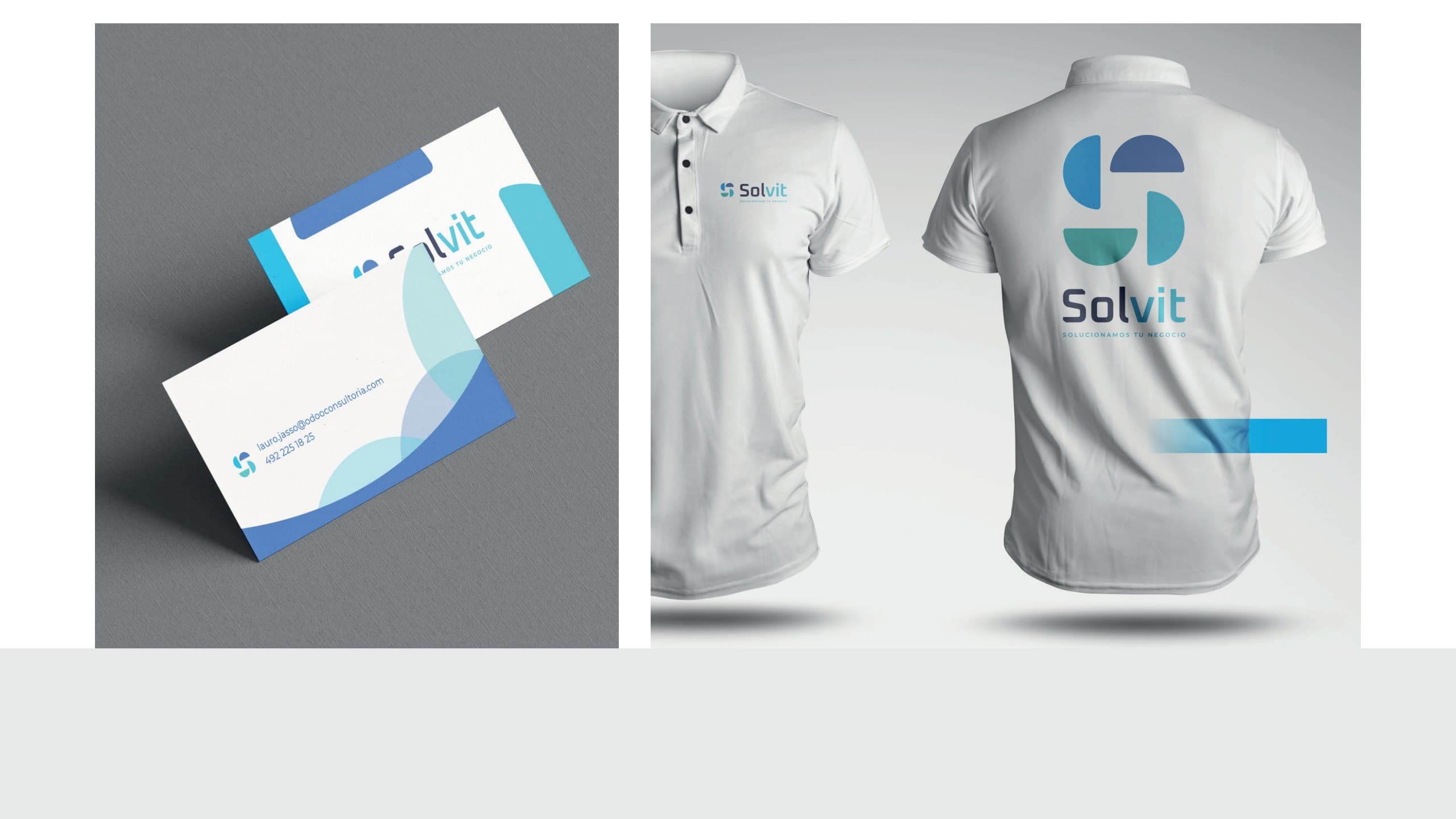 Tarjetas y uniforme, de SOLVIT